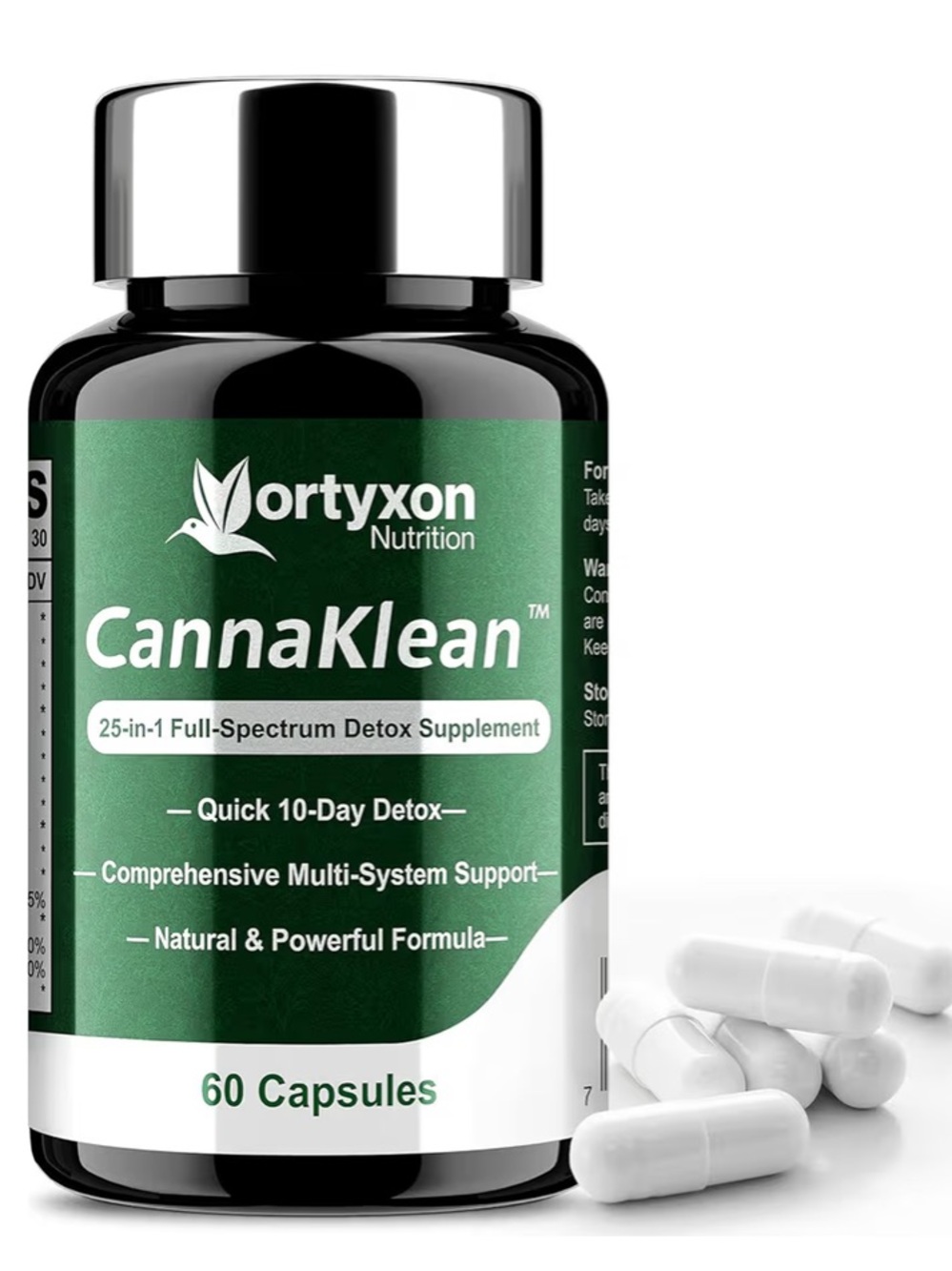 NEW-SEALED 💊 ORTYXON CANNA KLEAN 10-DAY 25-IN-1 DETOX  SUPPLEMENT 60 CAPSULES